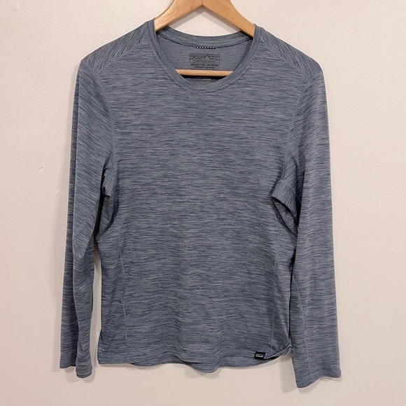 Patagonia Other - Patagonia Mens Capilene Cool Lightweight Long Sleeve Shirt Hazy Blue Gray S
